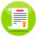 Degree Diploma Certificate Icon