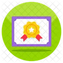 Degree Diploma Certificate Icon