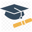Degree Certificate Degree Cap Icon