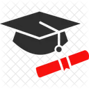 Degree Certificate Degree Cap Icon