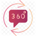 Degrees Arrow Circle Icon