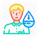 Dehydration Warning Diarrhea Icon