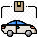 Deirver Car Delivery Package Icon