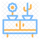 Dekoration Vase Blume Symbol