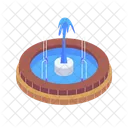 Dekorativer Wasserbrunnen Symbol