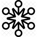 Dekorativ Dekoration Schnee Symbol