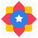 Dekorative Blume  Symbol