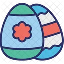 Dekorierte Eier Ostern Eier Icon