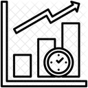 Temps De Mise Sur Le Marche Temps Statistiques Icône