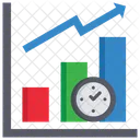 Temps De Mise Sur Le Marche Temps Statistiques Icône