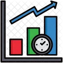 Temps De Mise Sur Le Marche Temps Statistiques Icône