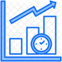 Temps De Mise Sur Le Marche Temps Statistiques Icône