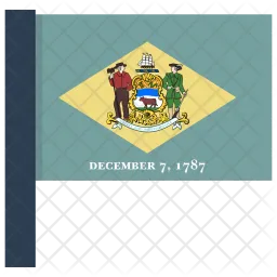 Delaware Flag Icon