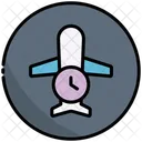 Delayed Trip Airplane Icon