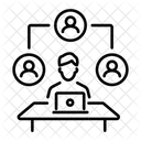 Delegation Tasks Assigning Management Icon