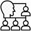 Delegieren Reprasentant Fuhrung Symbol