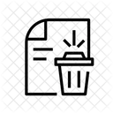 Delete File Empty Icon