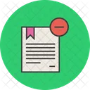 Delete Certificate Document Icon