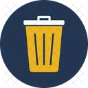 Delete Dustbin Garbage Can Icon