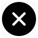 Delete Glyph Criss Cross Icon