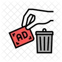 Toss Out Advertisement Icon