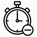 Delete Time Time Clock Icon