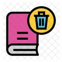 Delete Book Trash Icon