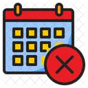 Delete Calendar  Icon