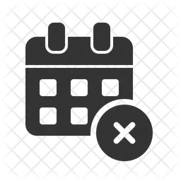 Delete Calendar  Icon