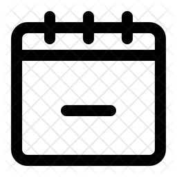 Delete Calendar  Icon