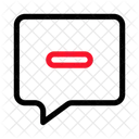 Chat Delete Remove Icon