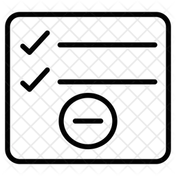 Delete Checklist  Icon