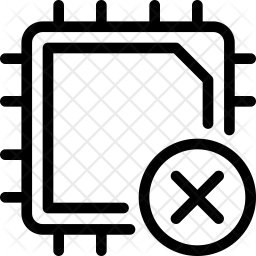 Delete circuit Icon