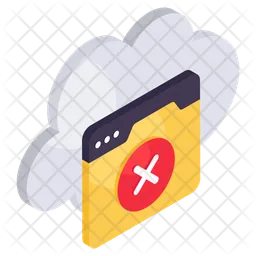 Delete Cloud  Icon