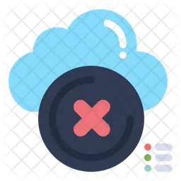 Delete Cloud  Icon