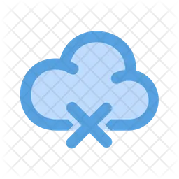 Delete Cloud Data  Icon