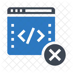 Delete Coding  Icon