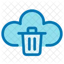 Delete Data Trash Bin Cloud Icon
