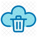 Delete Data Trash Bin Cloud Symbol