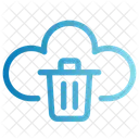 Delete Data Trash Bin Cloud Symbol