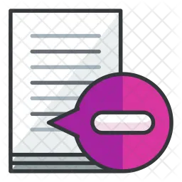 Delete document  Icon