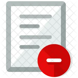 Delete document  Icon