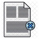 Delete Document Delete File Remove File Icon