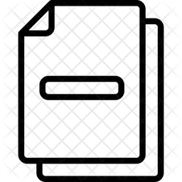 Delete Document  Icon