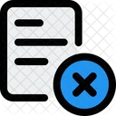 Delete Document Remove Document Delete File Icon