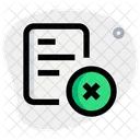 Delete Document Remove Document Delete File Icon