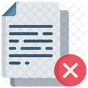 Incorrect Document Cross Note Icon