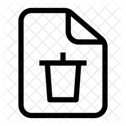 Delete Document  Icon