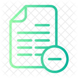 Delete document  Icon
