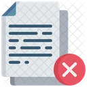 Incorrect Document Cross Note Icon
